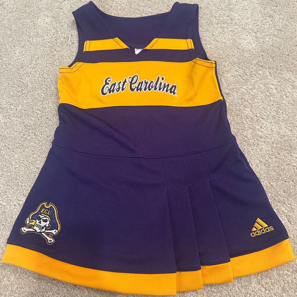 Adidas East Carolina Purple and Gold Cheer Dress